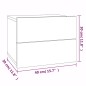 vidaXL Nachttisch Grau Sonoma 40x30x30 cm Holzwerkstoff vidaXL Nachttisch Grau Sonoma 40x30x30 cm Holzwerkstoff