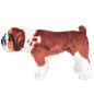 vidaXL Plüschtier Hund Bulldogge Stehend Plüsch Weiß und Braun XXL vidaXL Plüschtier Hund Bulldogge Stehend Plüsch Weiß und Braun XXL