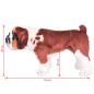 vidaXL Plüschtier Hund Bulldogge Stehend Plüsch Weiß und Braun XXL vidaXL Plüschtier Hund Bulldogge Stehend Plüsch Weiß und Braun XXL