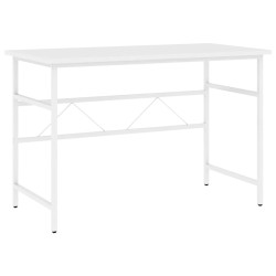 vidaXL Computertisch Weiß 105x55x72 cm MDF und Metall