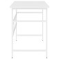 vidaXL Computertisch Weiß 105x55x72 cm MDF und Metall vidaXL Computertisch Weiß 105x55x72 cm MDF und Metall