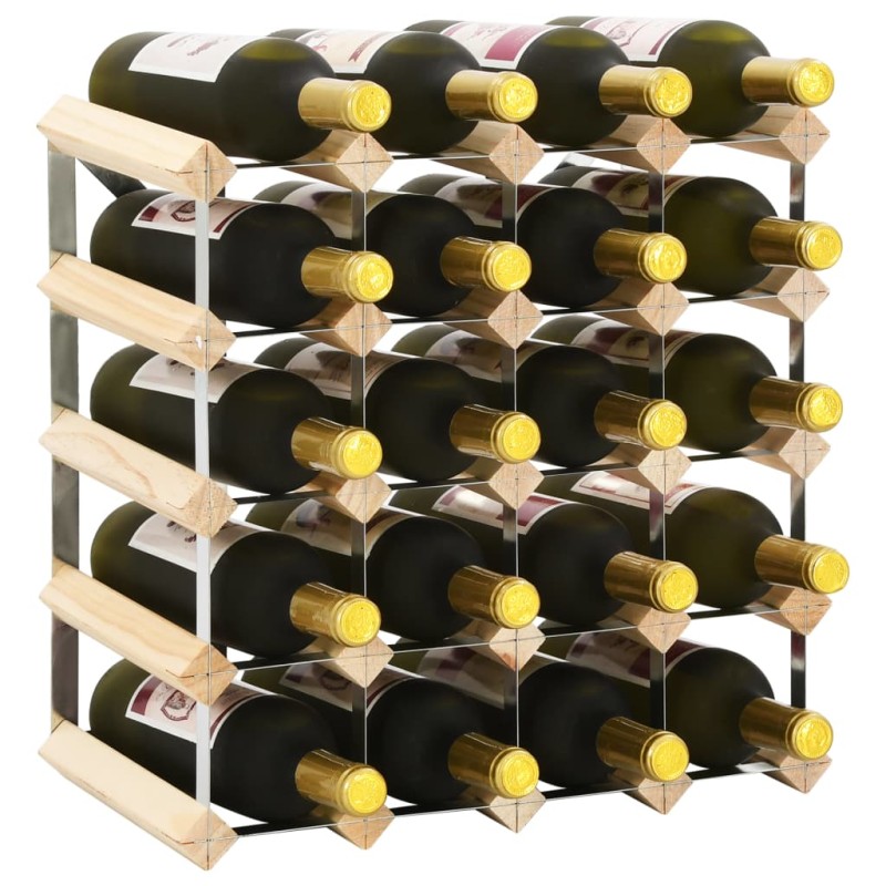 vidaXL Weinregal für 20 Flaschen Massivholz Kiefer vidaXL Weinregal für 20 Flaschen Massivholz Kiefer