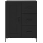 vidaXL Highboard Schwarz 69,5x34x180 cm Holzwerkstoff vidaXL Highboard Schwarz 69,5x34x180 cm Holzwerkstoff