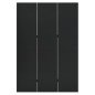 vidaXL 3-tlg. Raumteiler Schwarz 120x180 cm Stahl vidaXL 3-tlg. Raumteiler Schwarz 120x180 cm Stahl