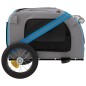 vidaXL Fahrradanhänger Hunde Blau und Grau Oxford-Gewebe und Eisen vidaXL Fahrradanhänger Hunde Blau und Grau Oxford-Gewebe und Eisen