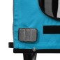 vidaXL Fahrradanhänger Hunde Blau und Grau Oxford-Gewebe und Eisen vidaXL Fahrradanhänger Hunde Blau und Grau Oxford-Gewebe und Eisen
