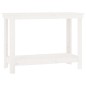 vidaXL Werkbank Weiß 110x50x80 cm Massivholz Kiefer vidaXL Werkbank Weiß 110x50x80 cm Massivholz Kiefer