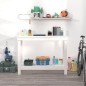 vidaXL Werkbank Weiß 110x50x80 cm Massivholz Kiefer vidaXL Werkbank Weiß 110x50x80 cm Massivholz Kiefer