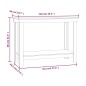 vidaXL Werkbank Weiß 110x50x80 cm Massivholz Kiefer vidaXL Werkbank Weiß 110x50x80 cm Massivholz Kiefer