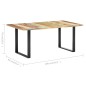 vidaXL Esstisch 180x90x76 cm Altholz Massiv vidaXL Esstisch 180x90x76 cm Altholz Massiv