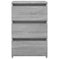 vidaXL Nachttische 2 Stk. Grau Sonoma 40x35x62,5 cm Holzwerkstoff vidaXL Nachttische 2 Stk. Grau Sonoma 40x35x62,5 cm Holzwerkstoff