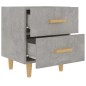 vidaXL Nachttisch Betongrau 40x35x47,5 cm vidaXL Nachttisch Betongrau 40x35x47,5 cm