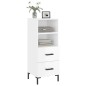 vidaXL Sideboard Hochglanz-Weiß 34,5x34x90 cm Holzwerkstoff vidaXL Sideboard Hochglanz-Weiß 34,5x34x90 cm Holzwerkstoff
