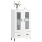 vidaXL Highboard Hochglanz-Weiß 69,5x31x115 cm Holzwerkstoff vidaXL Highboard Hochglanz-Weiß 69,5x31x115 cm Holzwerkstoff