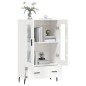 vidaXL Highboard Hochglanz-Weiß 69,5x31x115 cm Holzwerkstoff vidaXL Highboard Hochglanz-Weiß 69,5x31x115 cm Holzwerkstoff