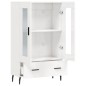 vidaXL Highboard Hochglanz-Weiß 69,5x31x115 cm Holzwerkstoff vidaXL Highboard Hochglanz-Weiß 69,5x31x115 cm Holzwerkstoff