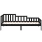 vidaXL Tagesbett Schwarz 90x200 cm Massivholz Kiefer vidaXL Tagesbett Schwarz 90x200 cm Massivholz Kiefer