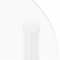 vidaXL Beistelltisch mit 2 Ablagen Transparent 38 cm Hartglas vidaXL Beistelltisch mit 2 Ablagen Transparent 38 cm Hartglas