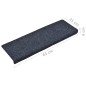 vidaXL Treppenmatten 5 Stk. Nadelvlies 65x21x4 cm Anthrazit vidaXL Treppenmatten 5 Stk. Nadelvlies 65x21x4 cm Anthrazit
