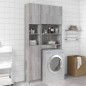vidaXL Badezimmerschrank Grau Sonoma 32x25,5x190 cm Holzwerkstoff vidaXL Badezimmerschrank Grau Sonoma 32x25,5x190 cm Holzwerkstoff