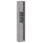 vidaXL Badezimmerschrank Grau Sonoma 32x25,5x190 cm Holzwerkstoff vidaXL Badezimmerschrank Grau Sonoma 32x25,5x190 cm Holzwerkstoff