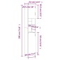 vidaXL Badezimmerschrank Grau Sonoma 32x25,5x190 cm Holzwerkstoff vidaXL Badezimmerschrank Grau Sonoma 32x25,5x190 cm Holzwerkstoff