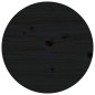 vidaXL Couchtisch Schwarz Ø 55x60 cm Massivholz Kiefer