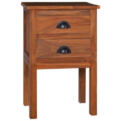 vidaXL Nachttisch 40x35x60 cm Massivholz Teak