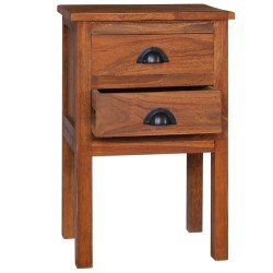 vidaXL Nachttisch 40x35x60 cm Massivholz Teak