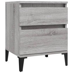vidaXL Nachttisch Grau Sonoma 40x35x50 cm