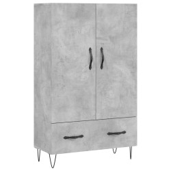 vidaXL Highboard Betongrau 69,5x31x115 cm Holzwerkstoff