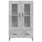 vidaXL Highboard Betongrau 69,5x31x115 cm Holzwerkstoff vidaXL Highboard Betongrau 69,5x31x115 cm Holzwerkstoff