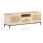 vidaXL TV-Schrank 120x30x40 cm Mango Massivholz und Rohrgeflecht vidaXL TV-Schrank 120x30x40 cm Mango Massivholz und Rohrgeflecht
