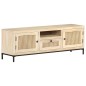 vidaXL TV-Schrank 120x30x40 cm Mango Massivholz und Rohrgeflecht vidaXL TV-Schrank 120x30x40 cm Mango Massivholz und Rohrgeflecht