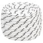 vidaXL Bootsseil Geflochten Weiß 14 mmx100 m Polyester vidaXL Bootsseil Geflochten Weiß 14 mmx100 m Polyester