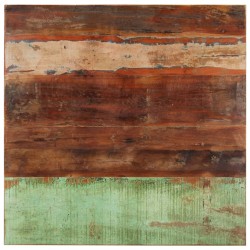 vidaXL Tischplatte Quadratisch 80x80 cm 15-16 mm Altholz Massiv