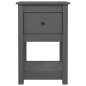 vidaXL Nachttische 2 Stk. Grau 40x35x61,5 cm Massivholz Kiefer vidaXL Nachttische 2 Stk. Grau 40x35x61,5 cm Massivholz Kiefer