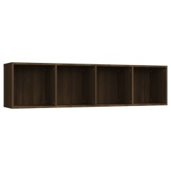 vidaXL Bücherregal/TV-Schrank Braun Eiche 143x30x36 cm Holzwerkstoff