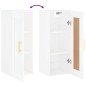 vidaXL Wandschrank Hochglanz-Weiß 34,5x34x90 cm Holzwerkstoff vidaXL Wandschrank Hochglanz-Weiß 34,5x34x90 cm Holzwerkstoff