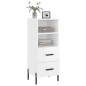 vidaXL Sideboard Hochglanz-Weiß 34,5x34x90 cm Holzwerkstoff vidaXL Sideboard Hochglanz-Weiß 34,5x34x90 cm Holzwerkstoff