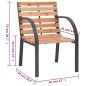 vidaXL Gartenstühle 2 Stk. Massivholz Tanne vidaXL Gartenstühle 2 Stk. Massivholz Tanne