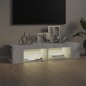 vidaXL TV-Schrank mit LED-Leuchten Grau Sonoma 135x39x30 cm vidaXL TV-Schrank mit LED-Leuchten Grau Sonoma 135x39x30 cm