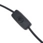 vidaXL Schreibtischlampe Schwarz Rund E27 vidaXL Schreibtischlampe Schwarz Rund E27
