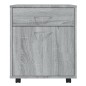 vidaXL Rollschrank Grau Sonoma 45x38x54 cm Holzwerkstoff vidaXL Rollschrank Grau Sonoma 45x38x54 cm Holzwerkstoff