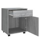 vidaXL Rollschrank Grau Sonoma 45x38x54 cm Holzwerkstoff vidaXL Rollschrank Grau Sonoma 45x38x54 cm Holzwerkstoff