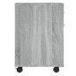vidaXL Rollschrank Grau Sonoma 45x38x54 cm Holzwerkstoff vidaXL Rollschrank Grau Sonoma 45x38x54 cm Holzwerkstoff