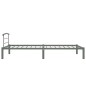 vidaXL Bettgestell Grau Metall 100x200 cm vidaXL Bettgestell Grau Metall 100x200 cm