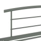 vidaXL Bettgestell Grau Metall 100x200 cm vidaXL Bettgestell Grau Metall 100x200 cm