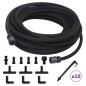 vidaXL Tropfschlauch Schwarz 0,6" 25 m Gummi vidaXL Tropfschlauch Schwarz 0,6" 25 m Gummi
