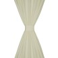 Vorhänge Gardinen aus Satin 2-teilig 140 x 245 cm Creme Vorhänge Gardinen aus Satin 2-teilig 140 x 245 cm Creme